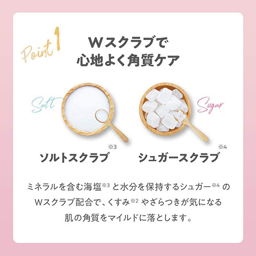 TBC のび~るお風呂ケアセット (ボディスクラブソープ・クリーミーボディウォッシュ) 角質ケア 洗浄ケア 美容成分配合 VIO 弱酸性処方 摩擦レス フレッシュローズのゆたかな香り - 画像 (8)