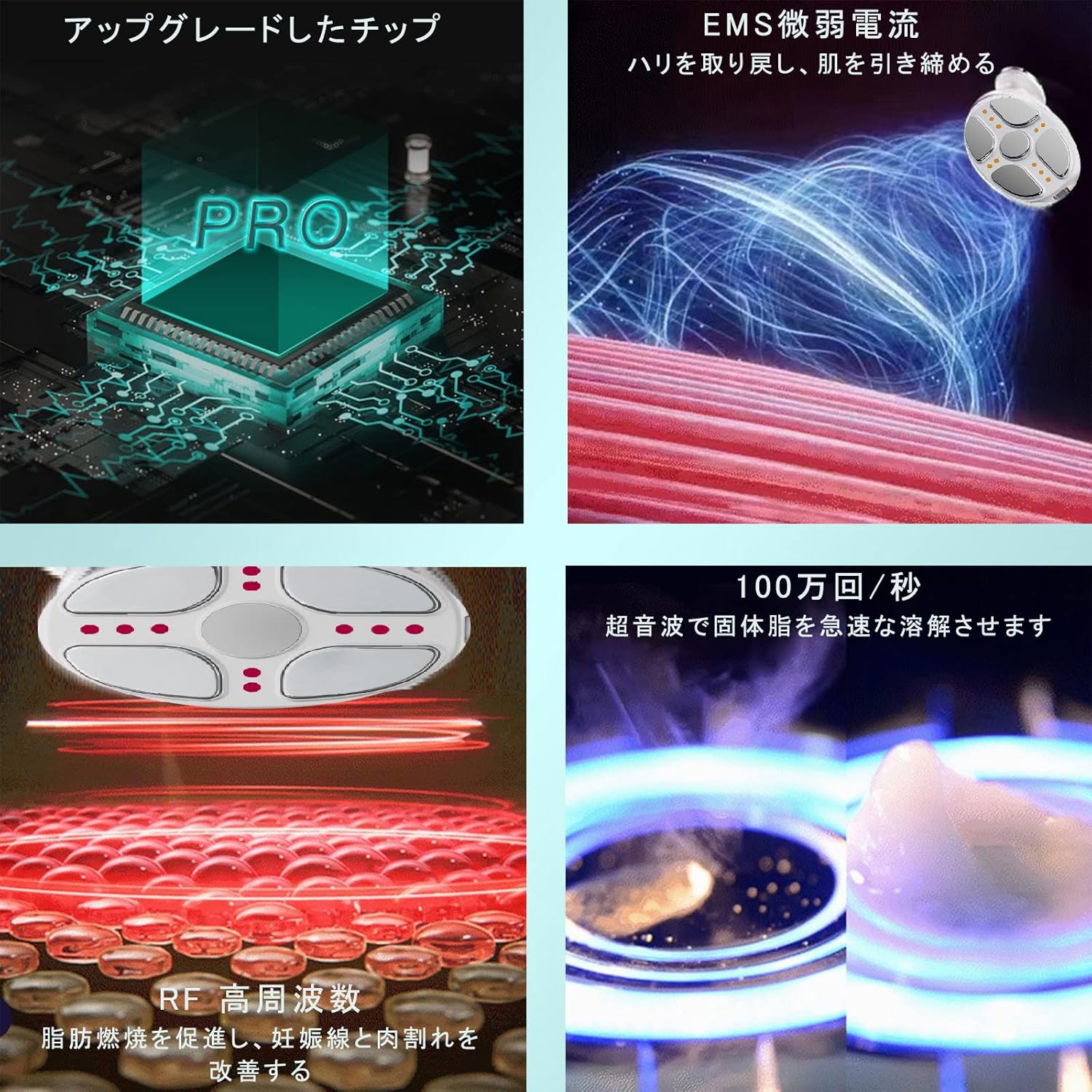 シェイプアップ 美顔器 美容器 ボディ専用 LED搭載 - 画像 (4)